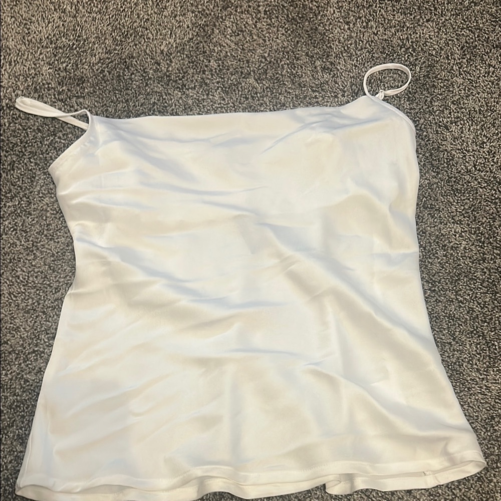 Express White Fitted Sleeveless Camisole